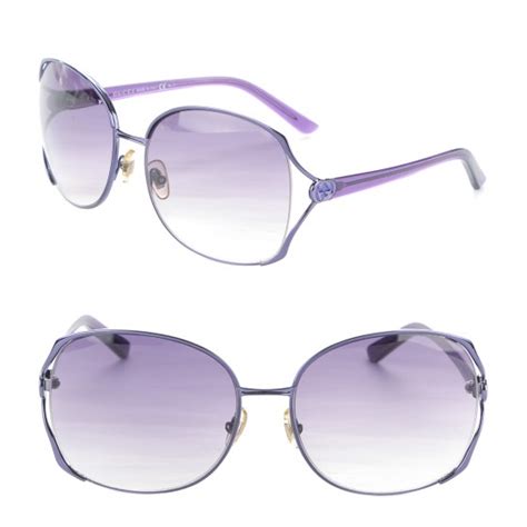 GUCCI Metal Oversized Sunglasses 2861/S Purple